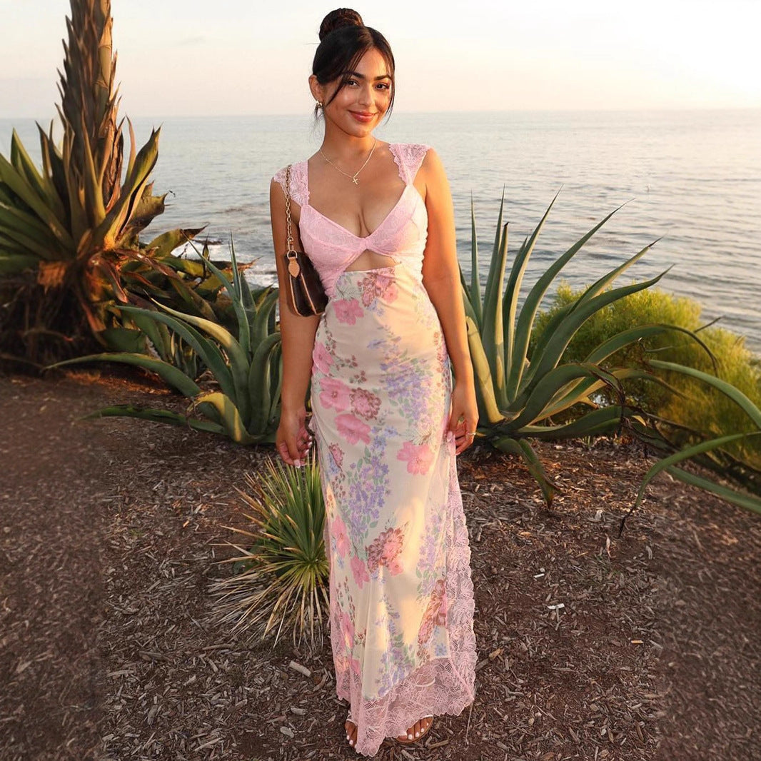 Eclipse Lace Fusion Maxi Dress