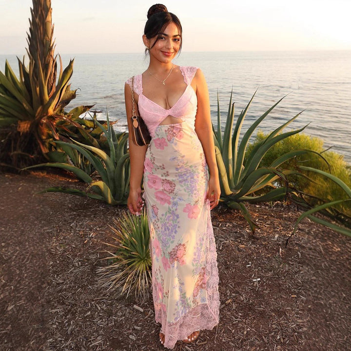 Eclipse Lace Fusion Maxi Dress