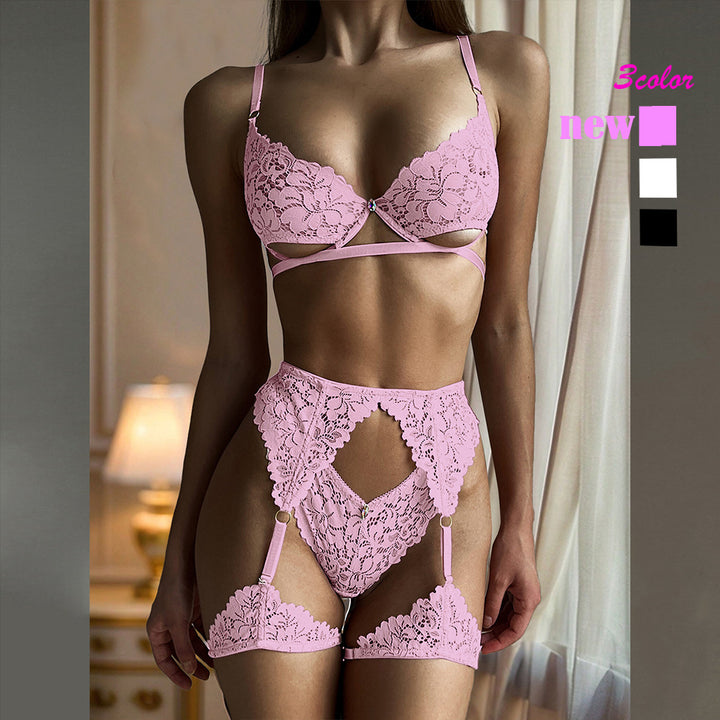 Lace Temptation Sheer Lingerie Set
