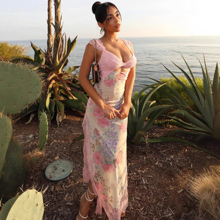 Eclipse Lace Fusion Maxi Dress