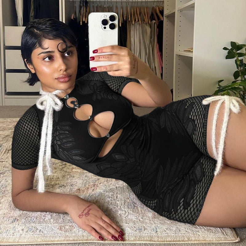 Sculpted Desire Knit Romper