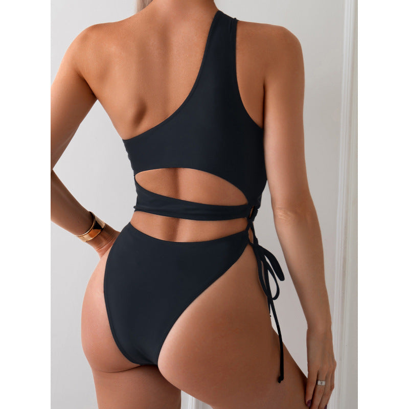 Astra Cutout One Shoulder Swimsuit