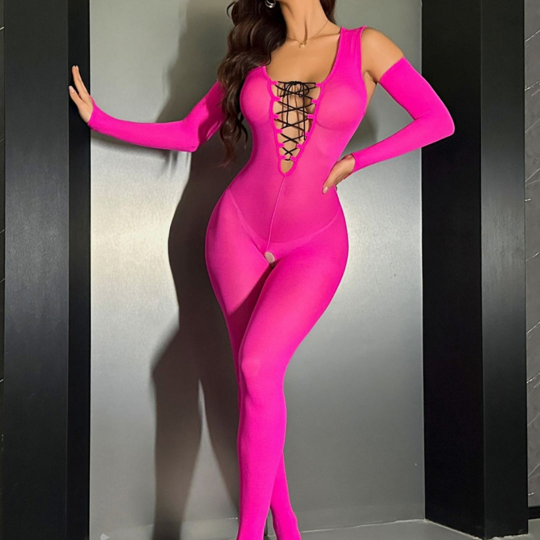 Crossed Temptation Jumpsuit