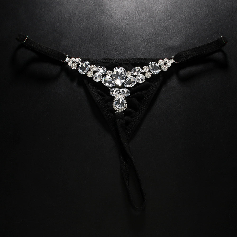 Rhinestone Crystal Thong