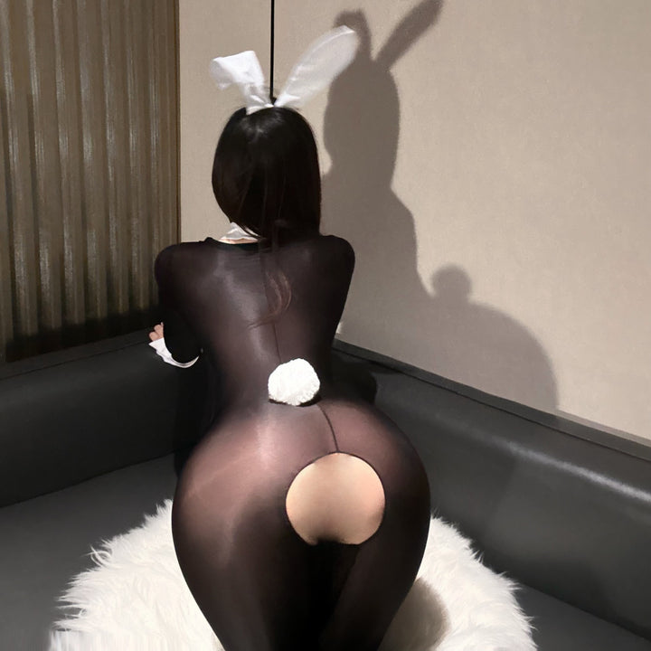 Seductive Glossy Full-Body Catsuit