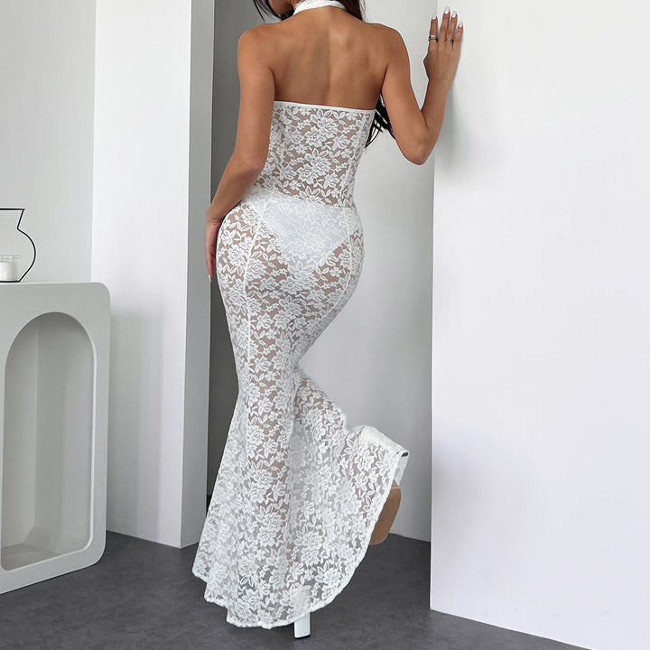 Ethereal Lace Temptation Maxi Dress