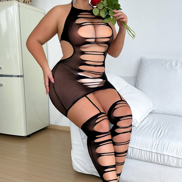 Seductive Sheer Bodycon Net Dress