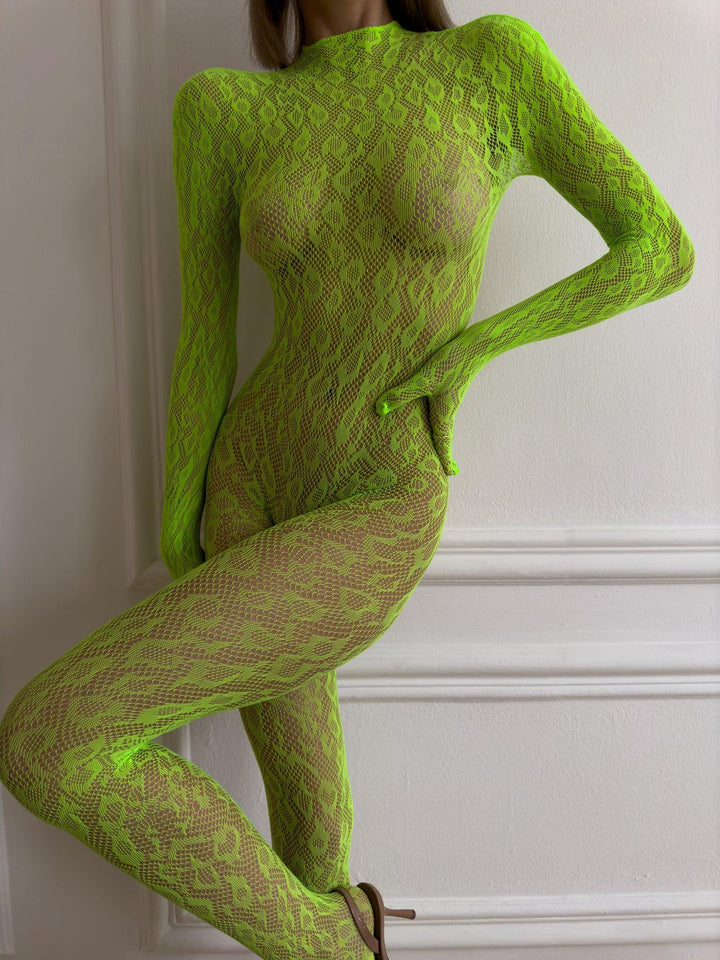 Sheer Fishnet Bodystocking