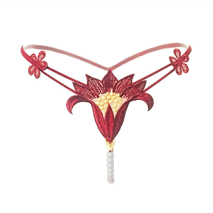 Pearl Flower Thong