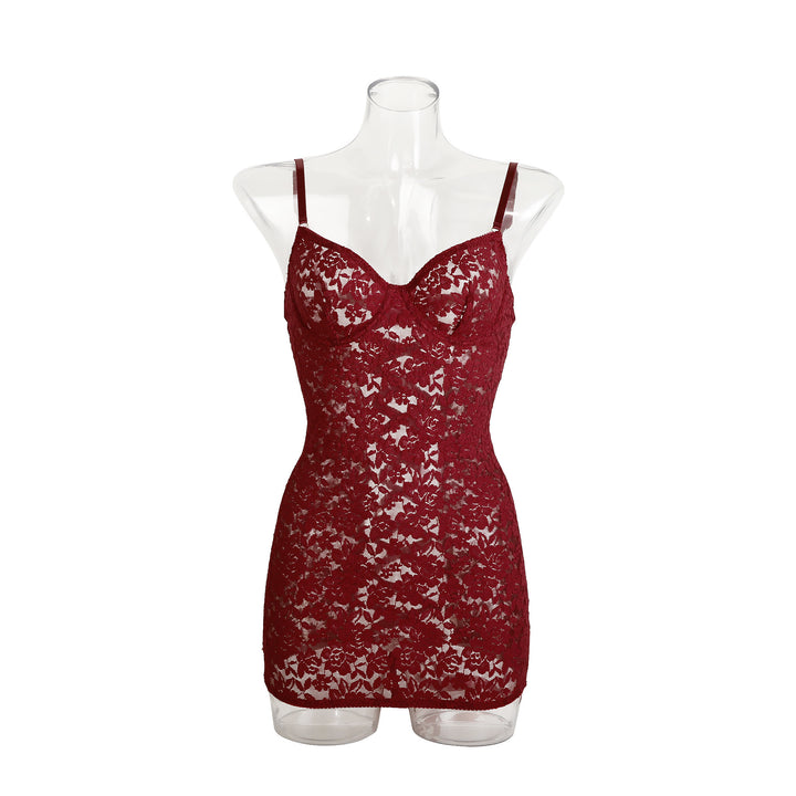 Lace-Up Floral Bodycon Dress