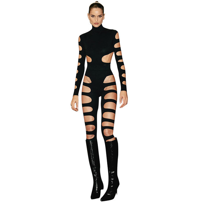 Asymmetric Cutout Long Sleeve Two Piece Set