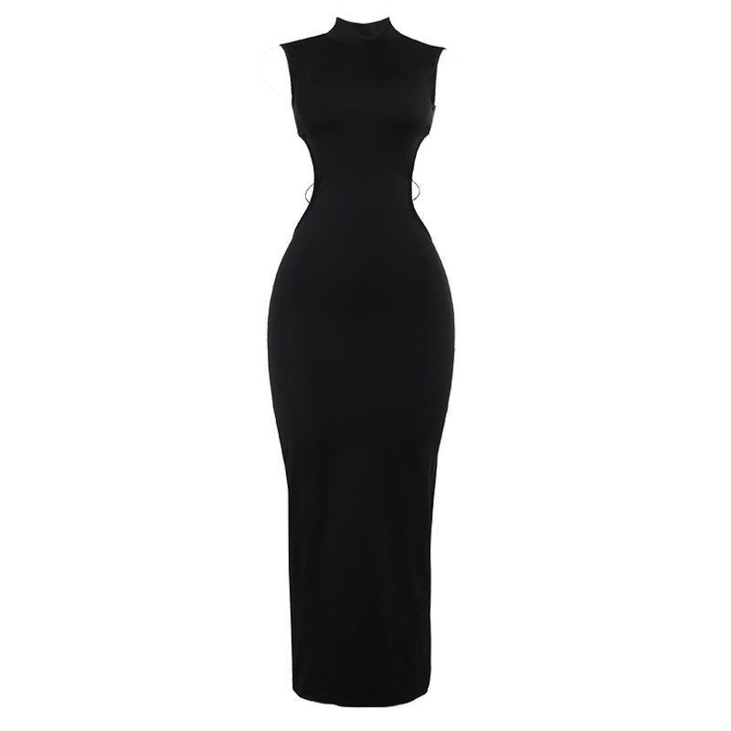 Seductive Backless Strap Detail Dress