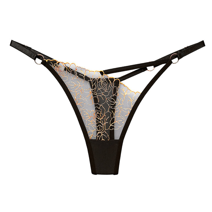 Lace V Thong Sexy Cutout Adjustable Lingerie