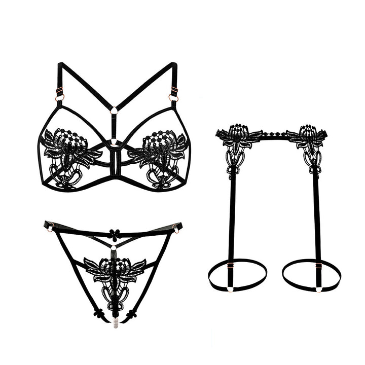 Lotus Lace Seduction Harness Set