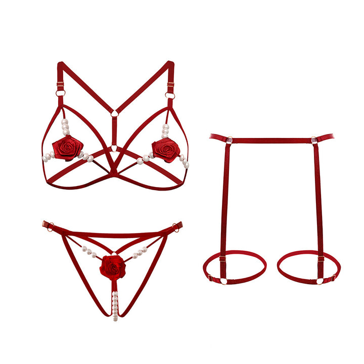 Rose Beaded Tease Set