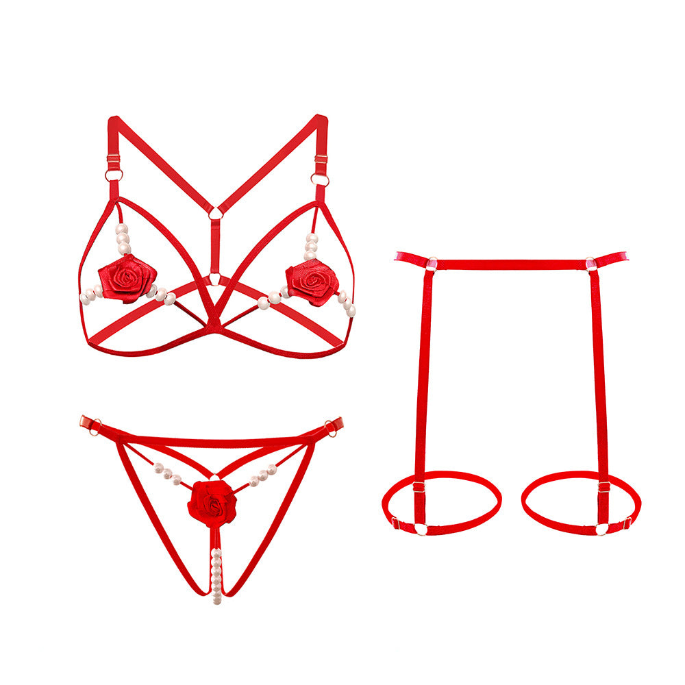 Rose Beaded Tease Set