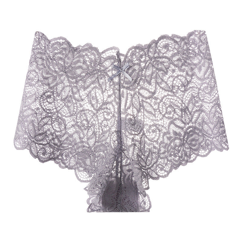 Sheer Lace Mesh Low-Rise Thong