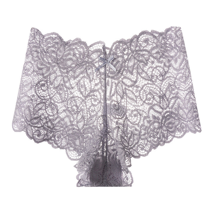 Sheer Lace Mesh Low-Rise Thong
