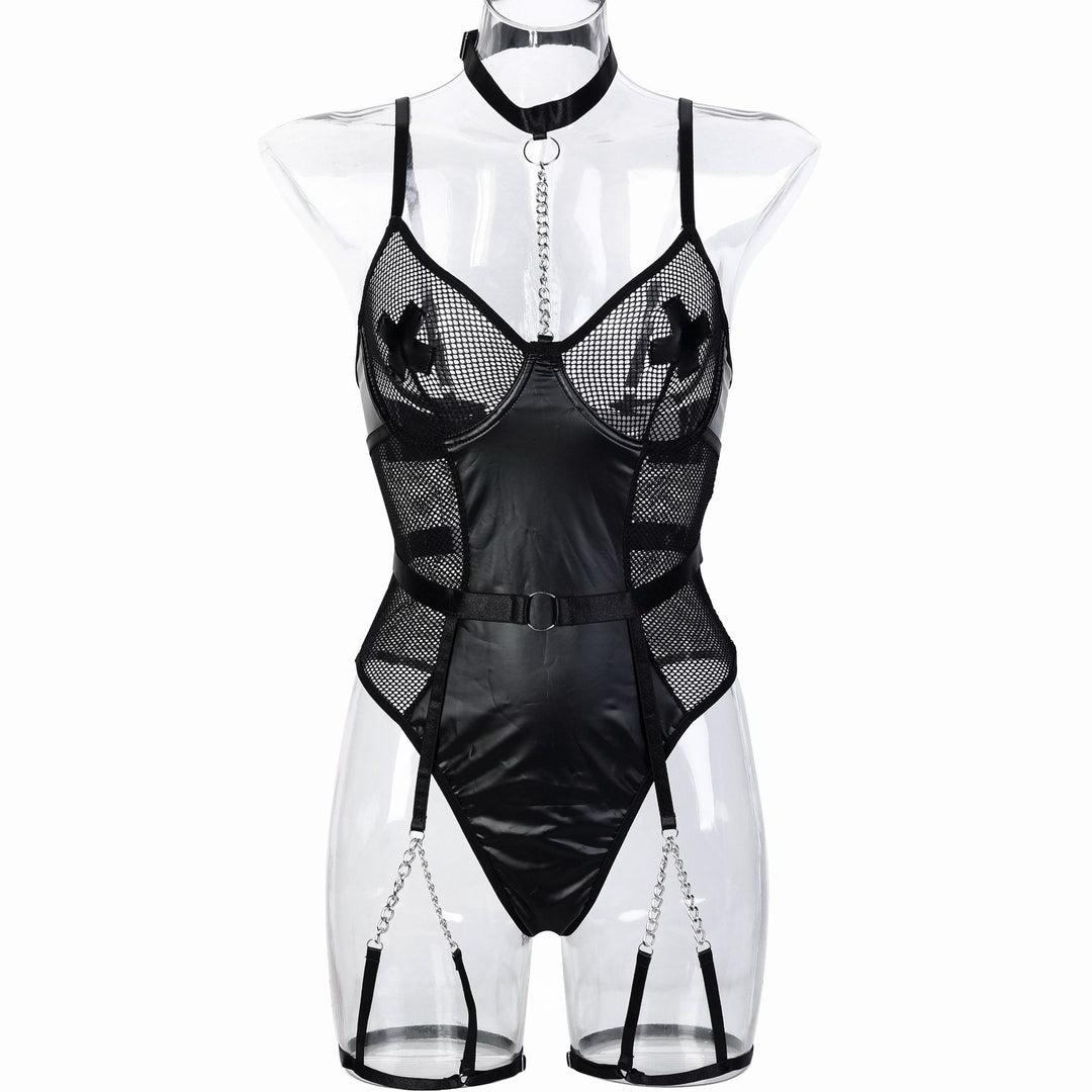 Midnight Metal Mesh Catsuit