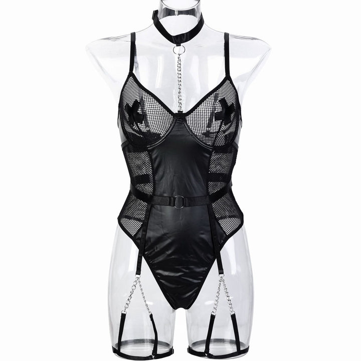 Midnight Metal Mesh Catsuit