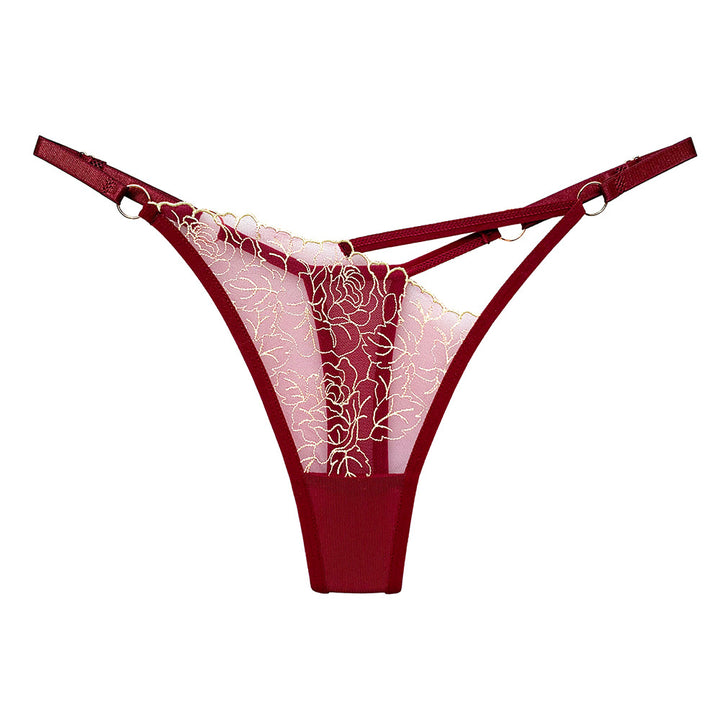 Lace V Thong Sexy Cutout Adjustable Lingerie