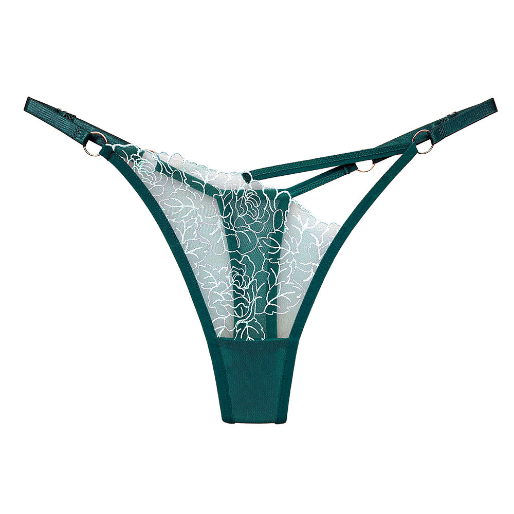 Lace V Thong Sexy Cutout Adjustable Lingerie
