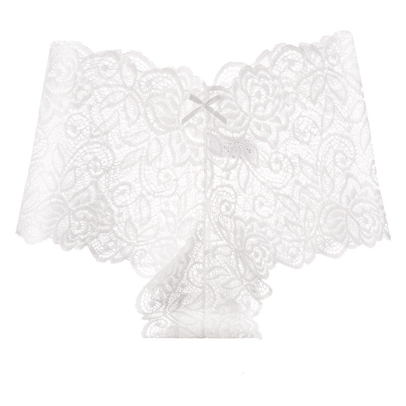 Sheer Lace Mesh Low-Rise Thong