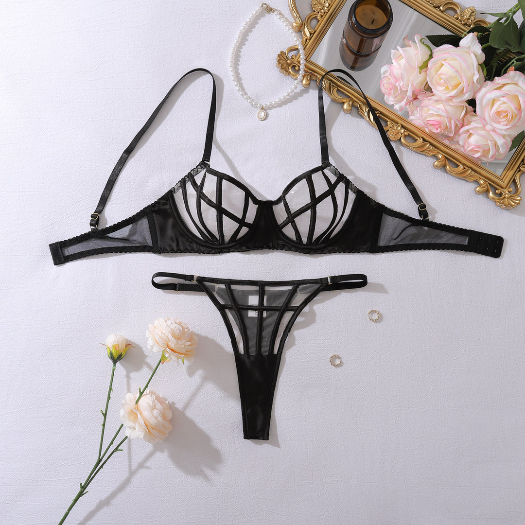 Sheer Mesh Shaping Lingerie Set
