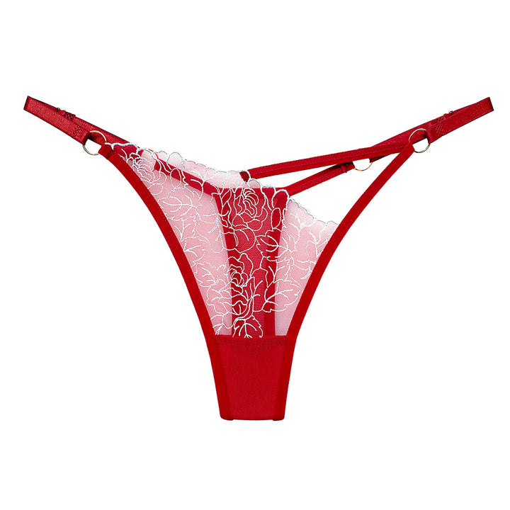 Lace V Thong Sexy Cutout Adjustable Lingerie