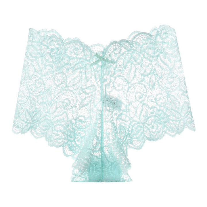 Sheer Lace Mesh Low-Rise Thong