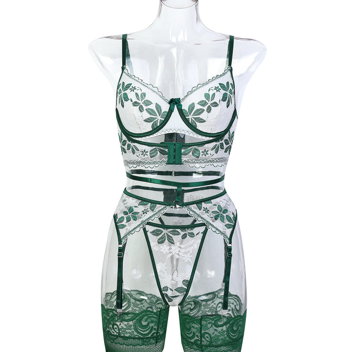 Verdant Bloom Lingerie Set