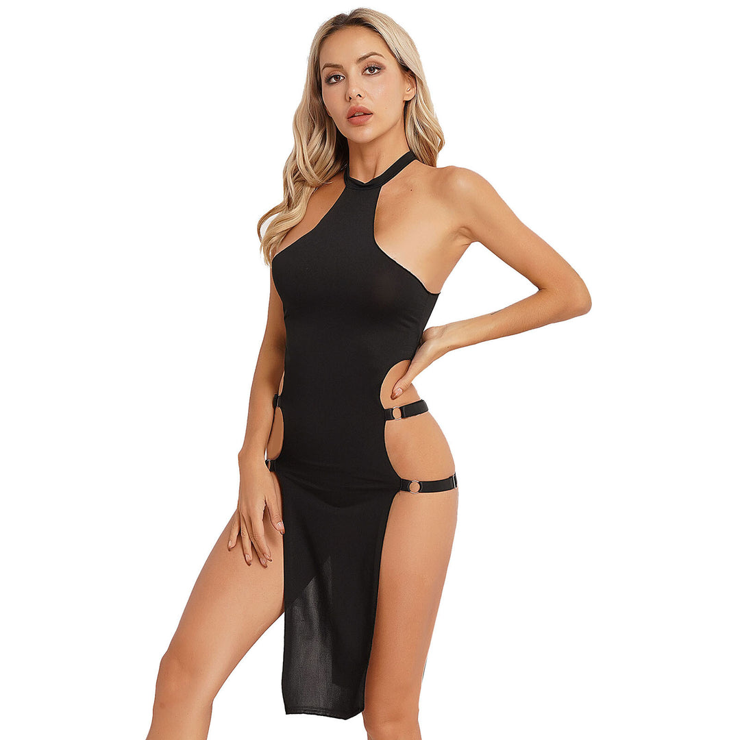 Eclipse Halter Split Dress