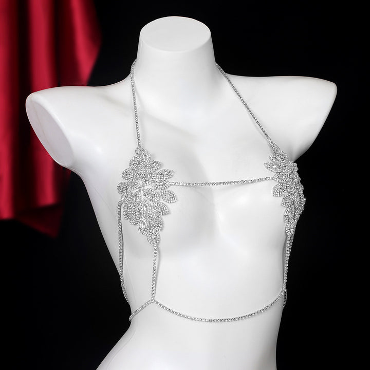 Luxury Rhinestone Body Chain Lingerie Set