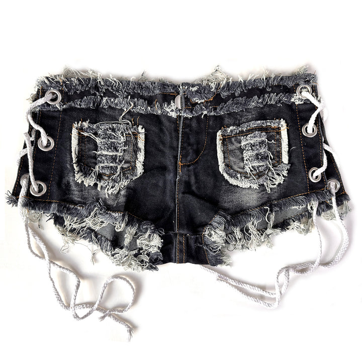 Low-Rise Denim Shorts