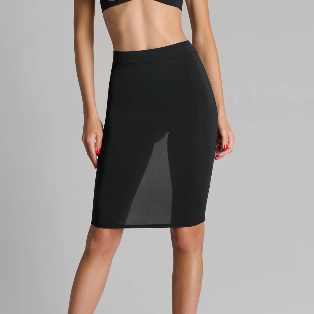 Obsidian Veil Sculpting Mini Skirt