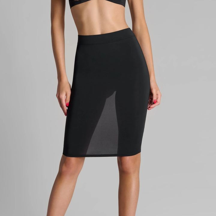 Obsidian Veil Sculpting Mini Skirt