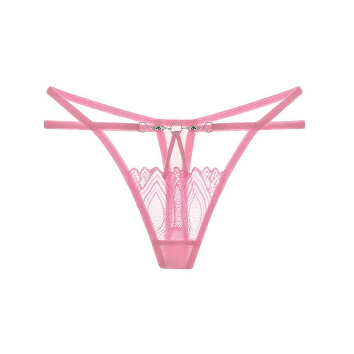 Sheer Lace Cutout Low Rise Thong