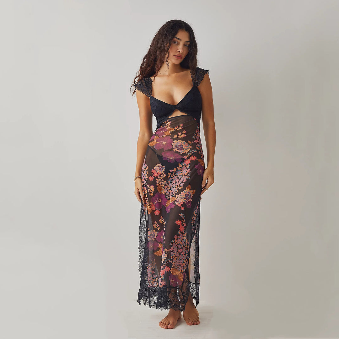 Eclipse Lace Fusion Maxi Dress