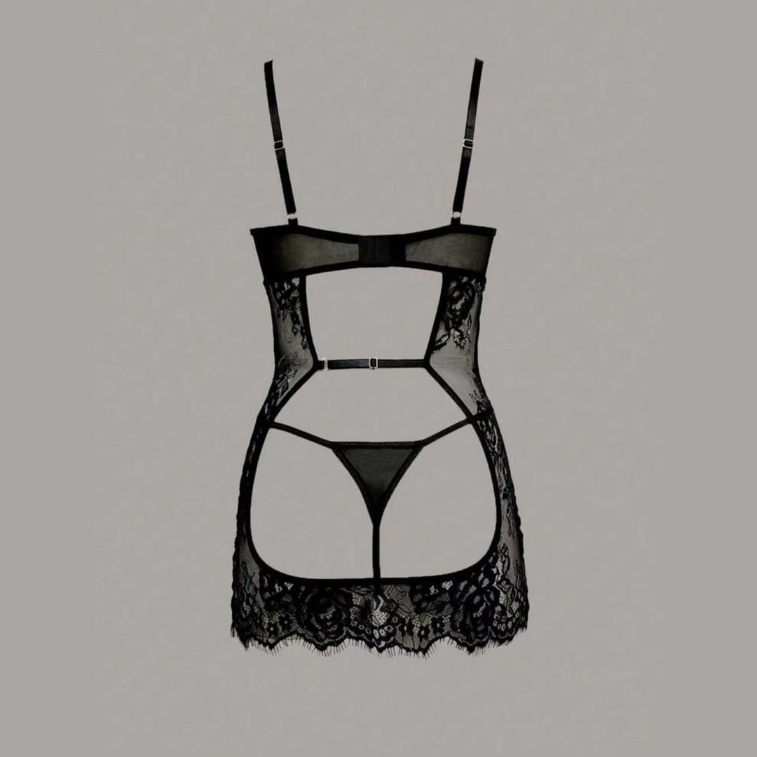 Midnight Lace Sheer Temptation Set