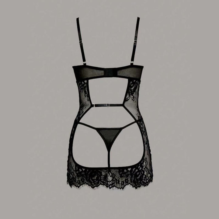 Midnight Lace Sheer Temptation Set
