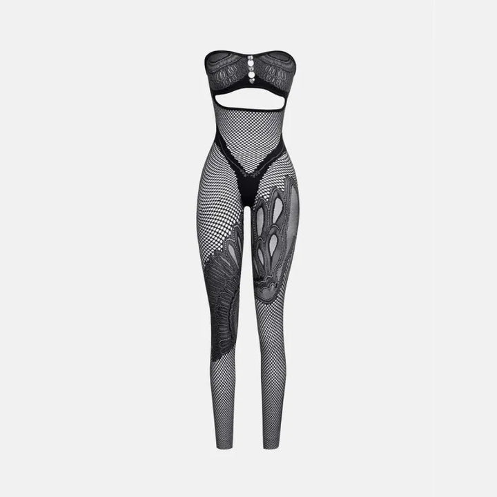 Strapless Cutout Bodystocking