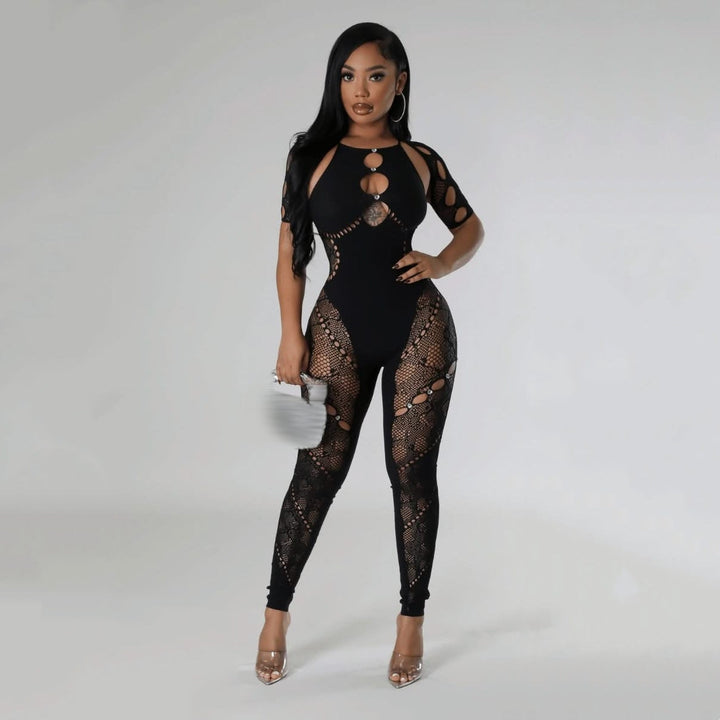 Lace Veil Bodystocking