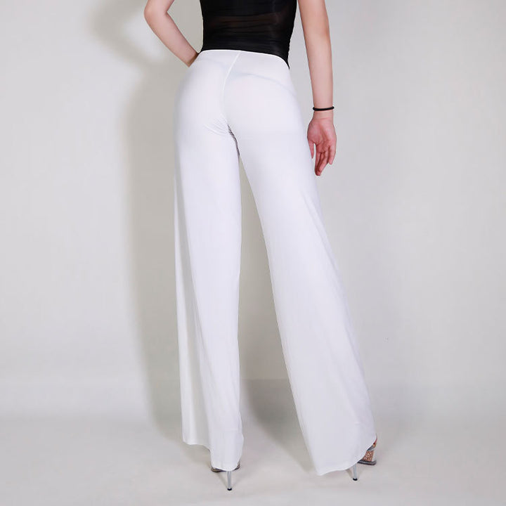 Silken Veil Sheer Palazzo Pants