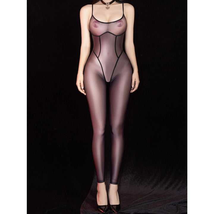 Glossy Queen Open Crotch Catsuit