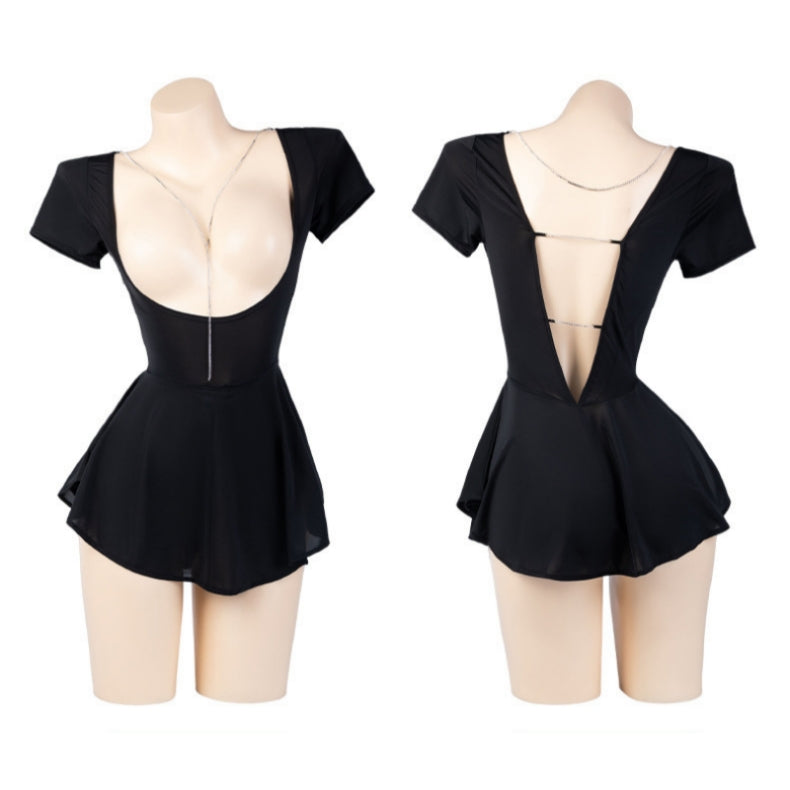 Golden Hour Deep V Seduction Dress