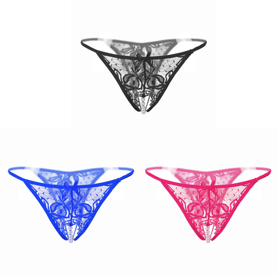 Pearl Tease Sheer Thong