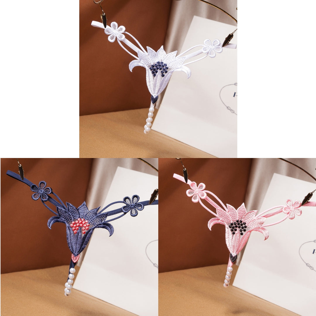 Pearl Flower Thong