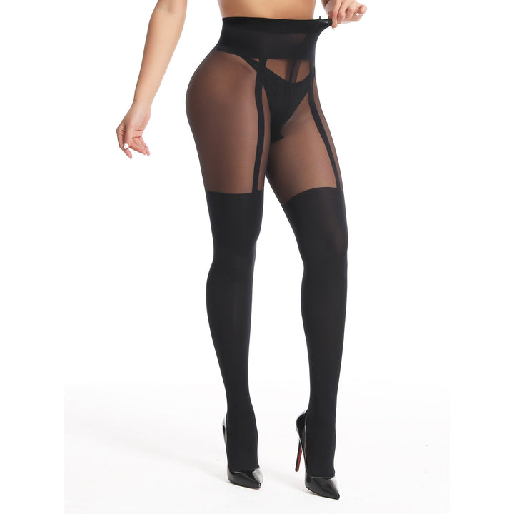 Sheer Thigh High Illusion Pantyhose