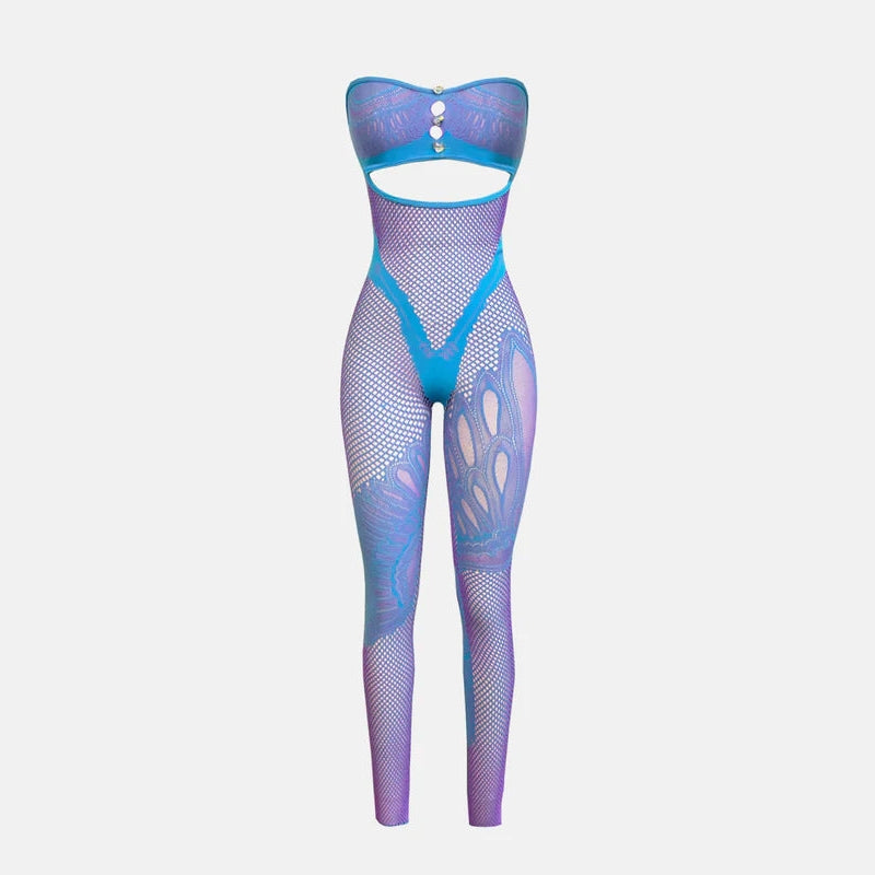 Strapless Cutout Bodystocking