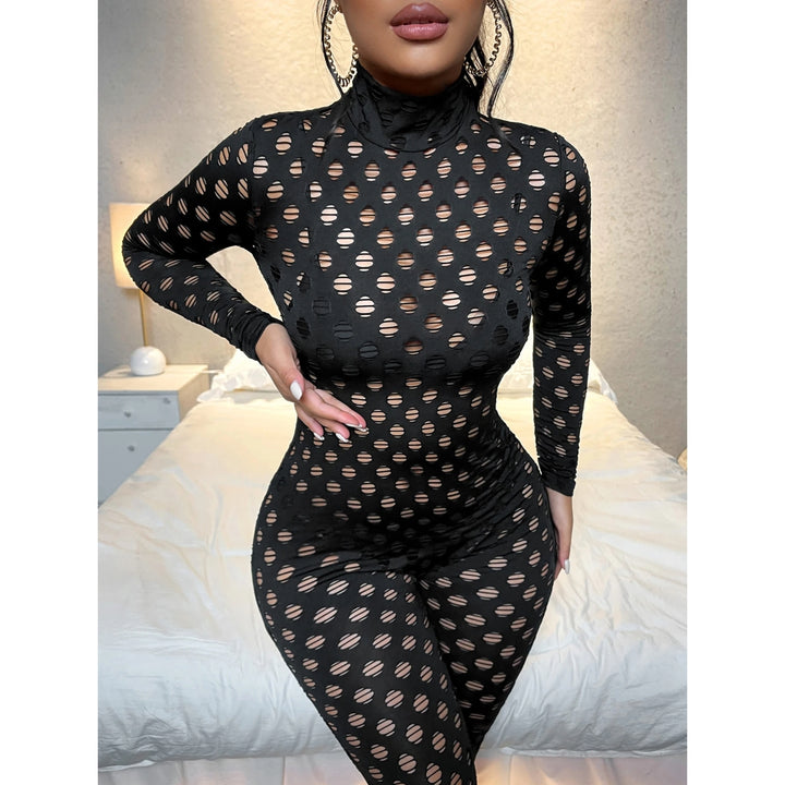 Cutout Zipper Hollow Jumpsuit